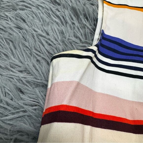 Kate Spade Striped Multicolor Sleeveless Dress Fit n Flare Size 00 - Picture 6 of 11